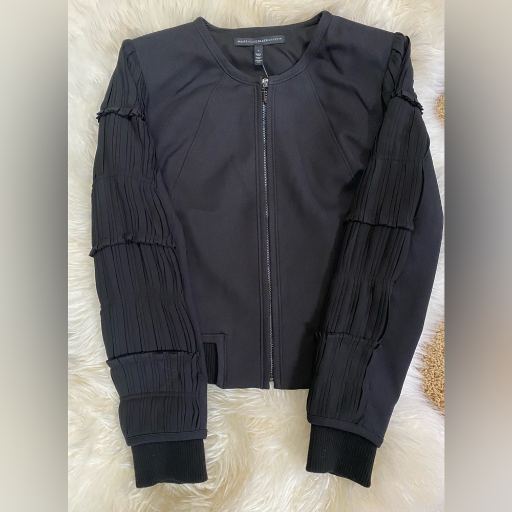 White House Black Market Black Fitted Blazer New with tags
